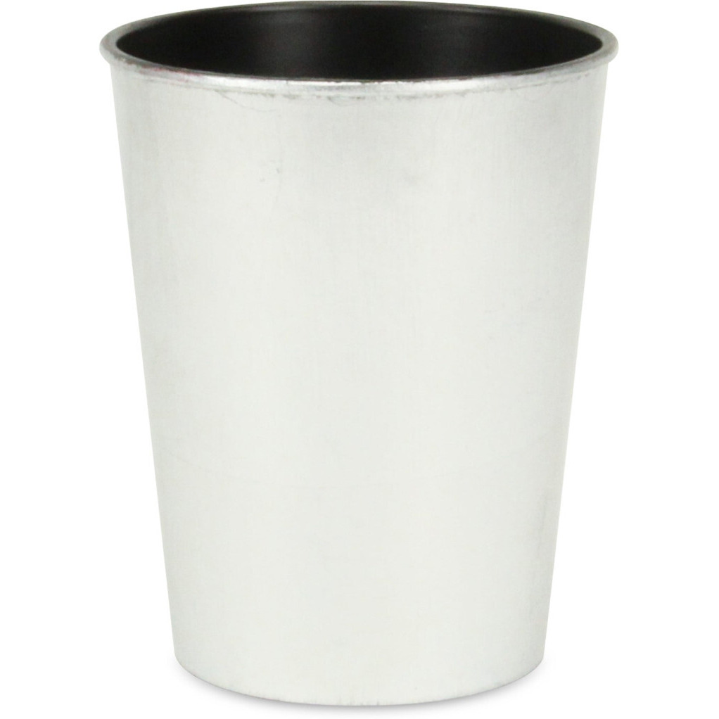 5" Silver Recycled Plastic Indoor Outdoor Round Pot Planter