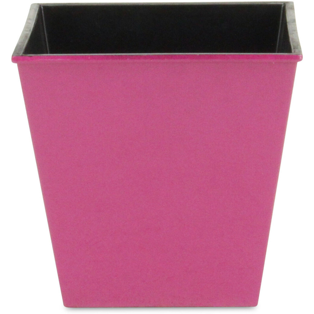 5" Hot Pink Recycled Plastic Indoor Outdoor Rectangular Nursery Pot