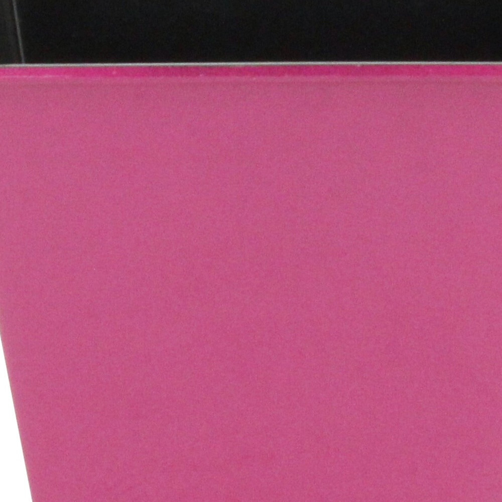 5" Hot Pink Recycled Plastic Indoor Outdoor Rectangular Nursery Pot