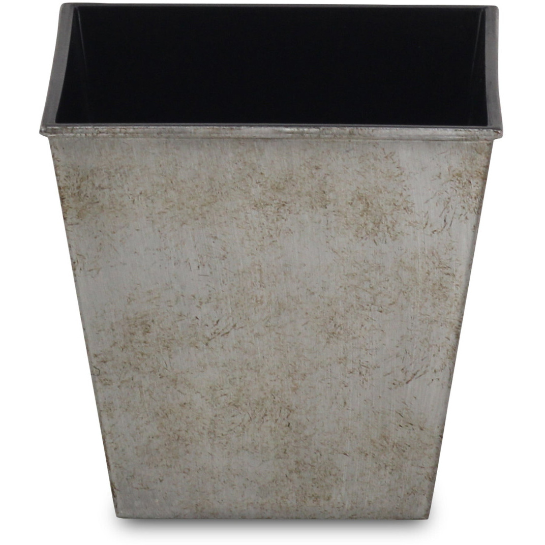5" Gray Recycled Plastic Indoor Outdoor Rectangular Nursery Pot