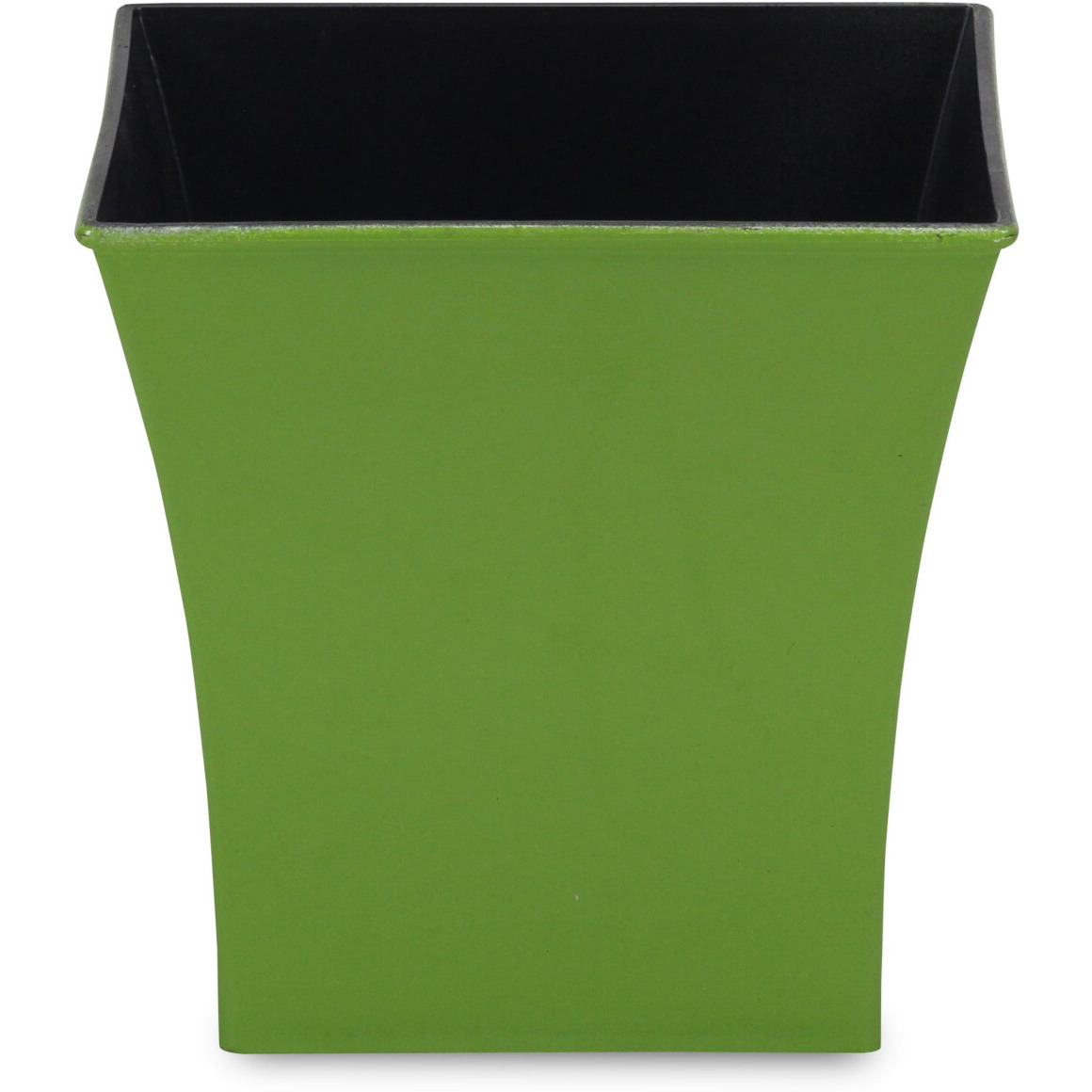 7" Lime Green Recycled Plastic Indoor Outdoor Square Pot Planter