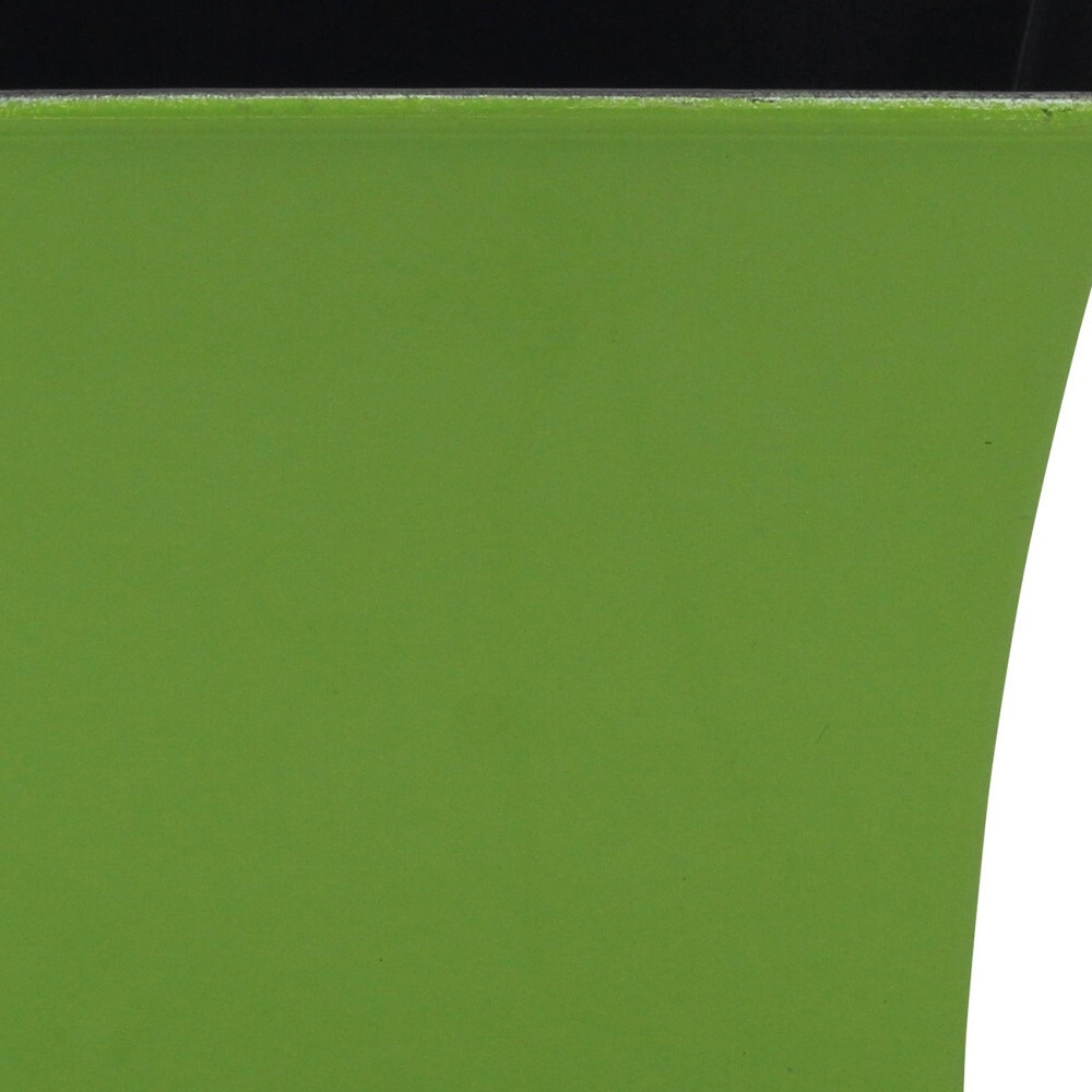 7" Lime Green Recycled Plastic Indoor Outdoor Square Pot Planter