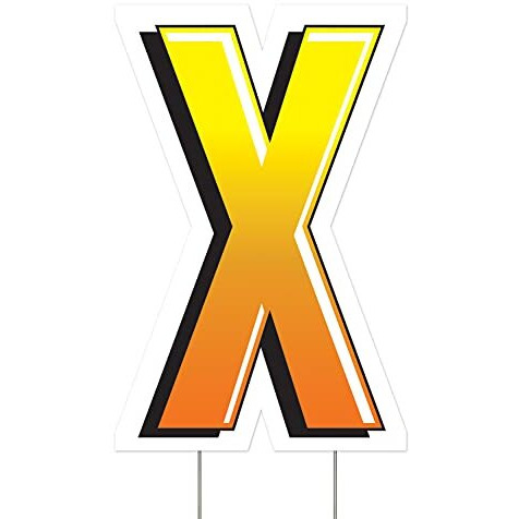 Plastic  X  Yard Sign