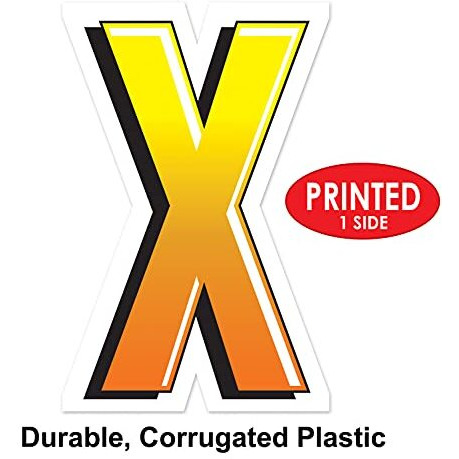 Plastic  X  Yard Sign