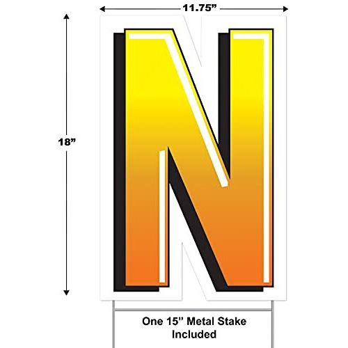 Plastic  N  Yard Sign