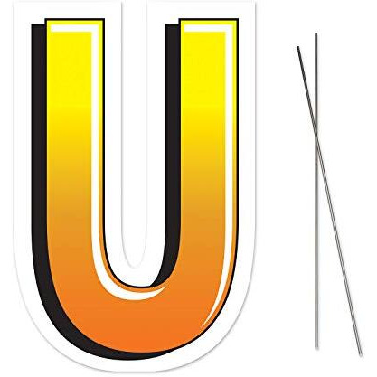 Plastic  U  Yard Sign