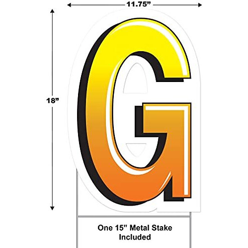 Plastic  G  Yard Sign