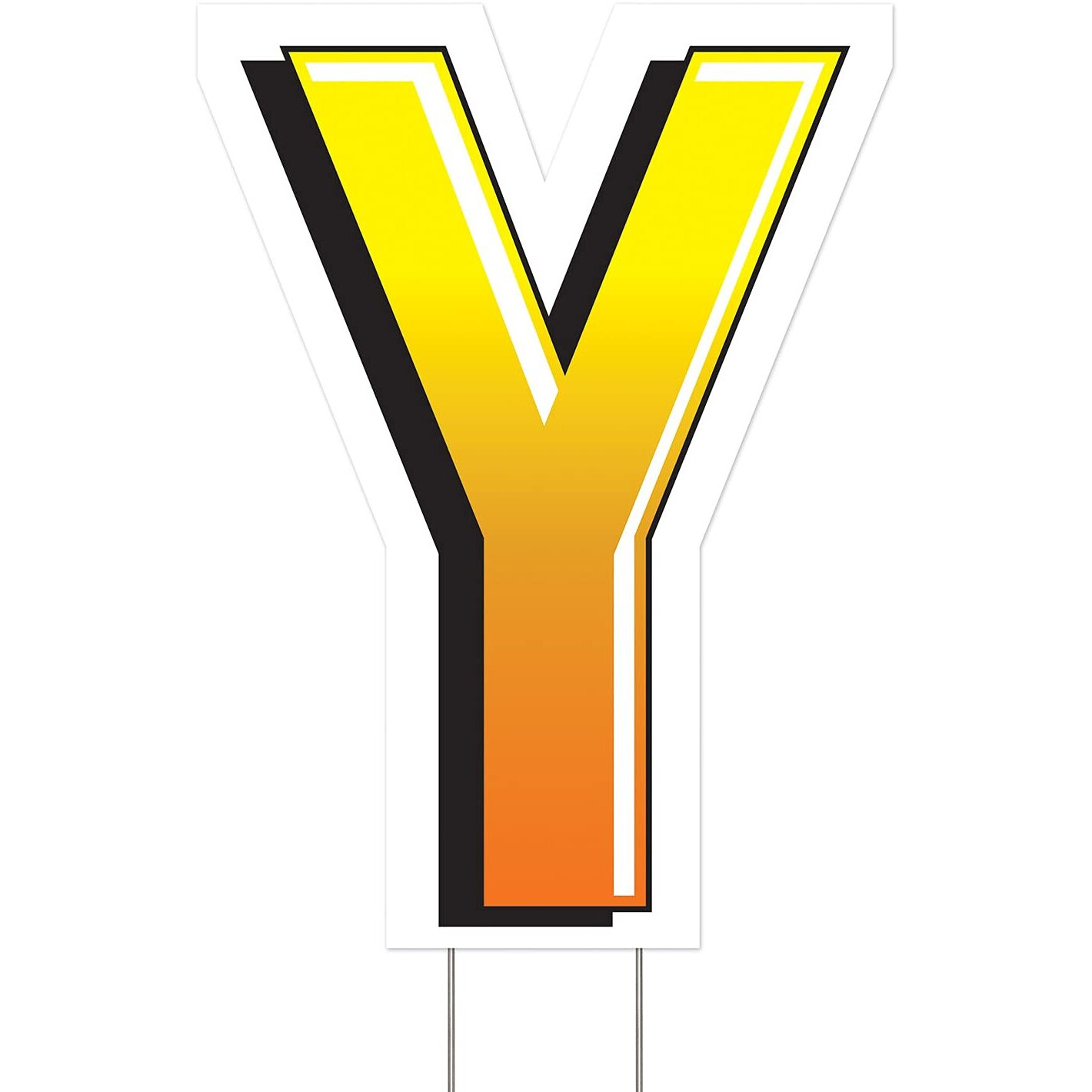 Plastic  Y  Yard Sign