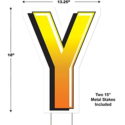 Plastic  Y  Yard Sign