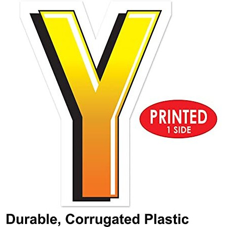 Plastic  Y  Yard Sign
