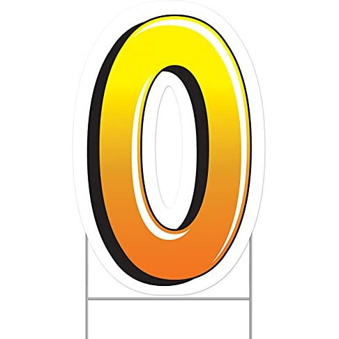 Plastic  O  Yard Sign
