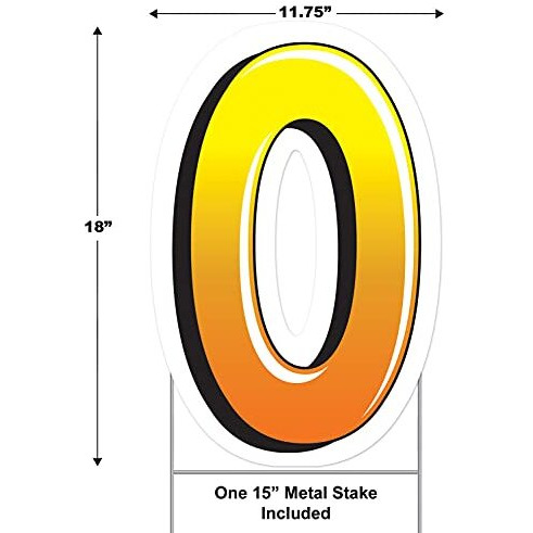 Plastic  O  Yard Sign