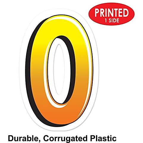Plastic  O  Yard Sign