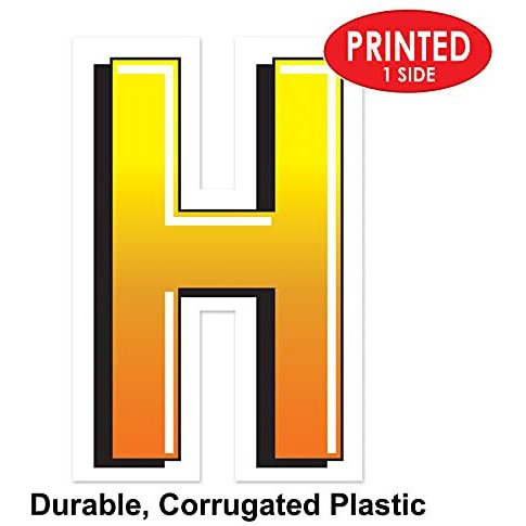 Plastic  H  Yard Sign