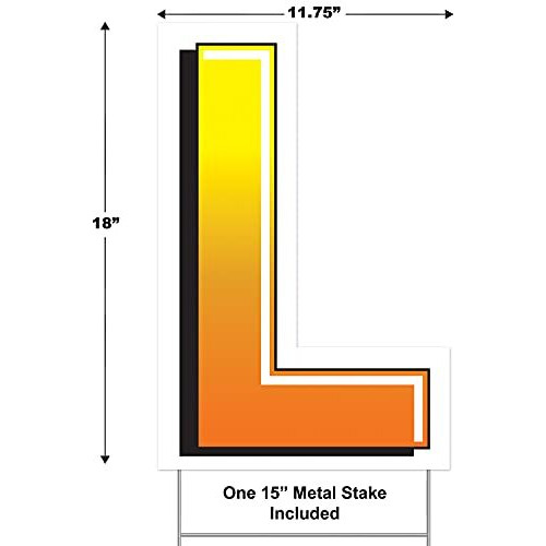 Plastic  L  Yard Sign