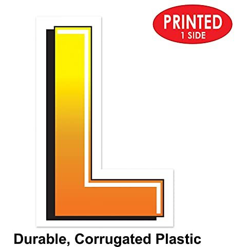 Plastic  L  Yard Sign