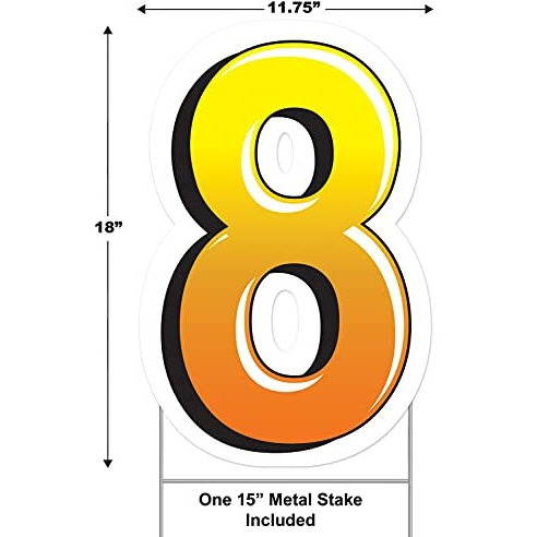Plastic  8  Yard Sign