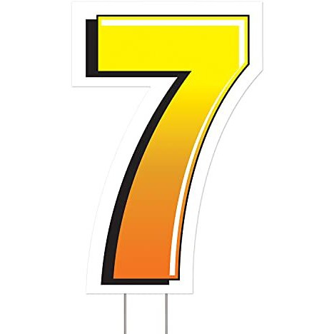 Plastic  7  Yard Sign