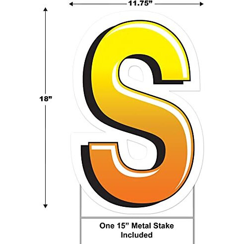 Plastic  S  Yard Sign