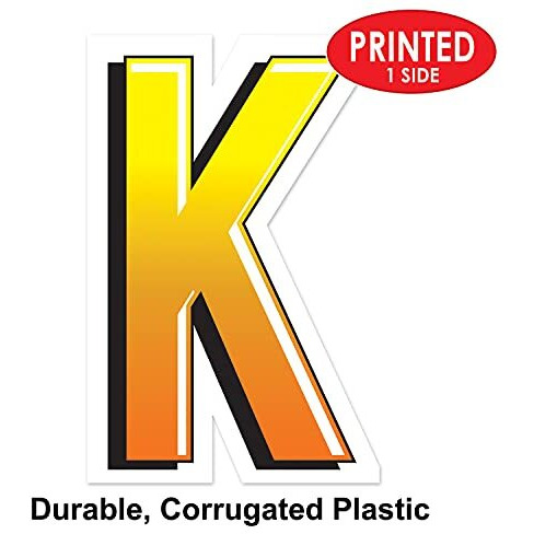Plastic  K  Yard Sign