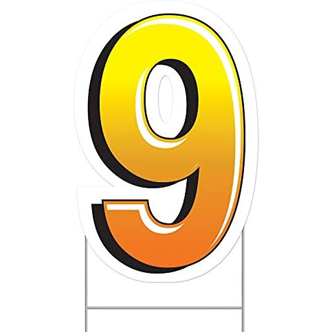 Plastic  9  Yard Sign