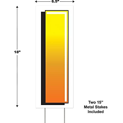 Plastic  I  Yard Sign