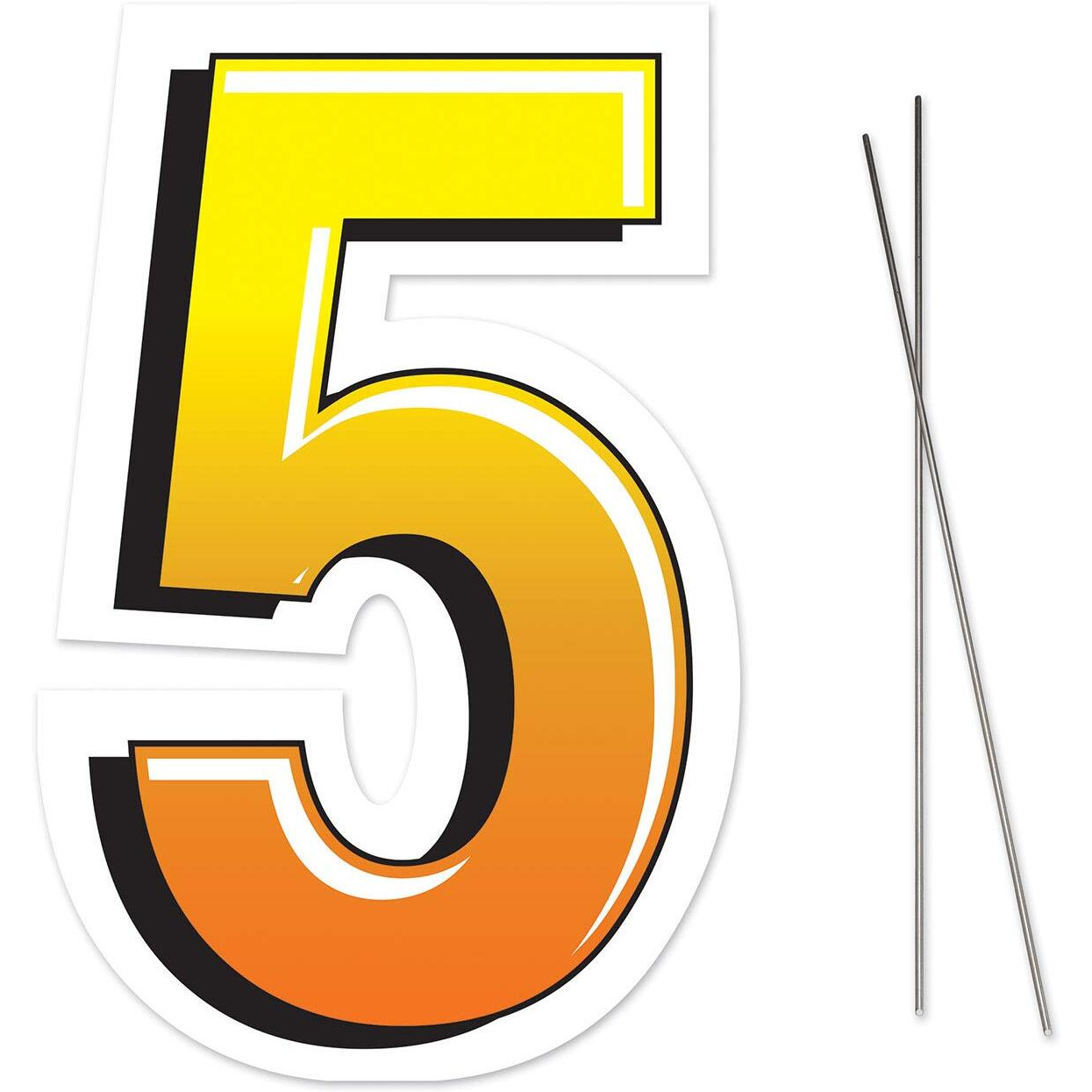 Plastic  5  Yard Sign