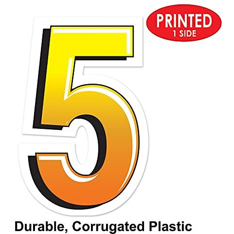 Plastic  5  Yard Sign