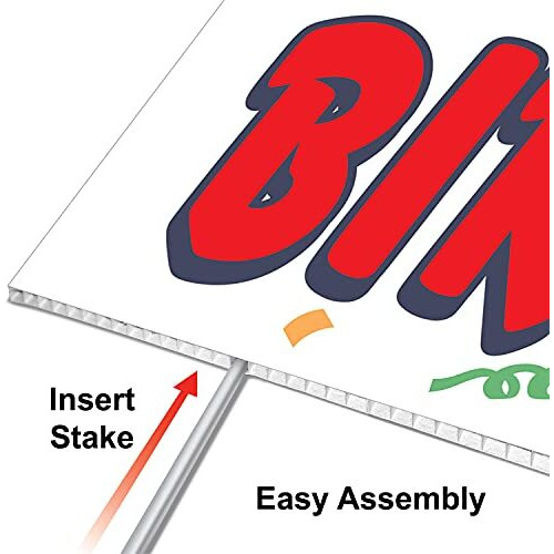 &quotVibrant Happy Birthday Yard Signs - 6 Pack for Outdoor Celebrations"