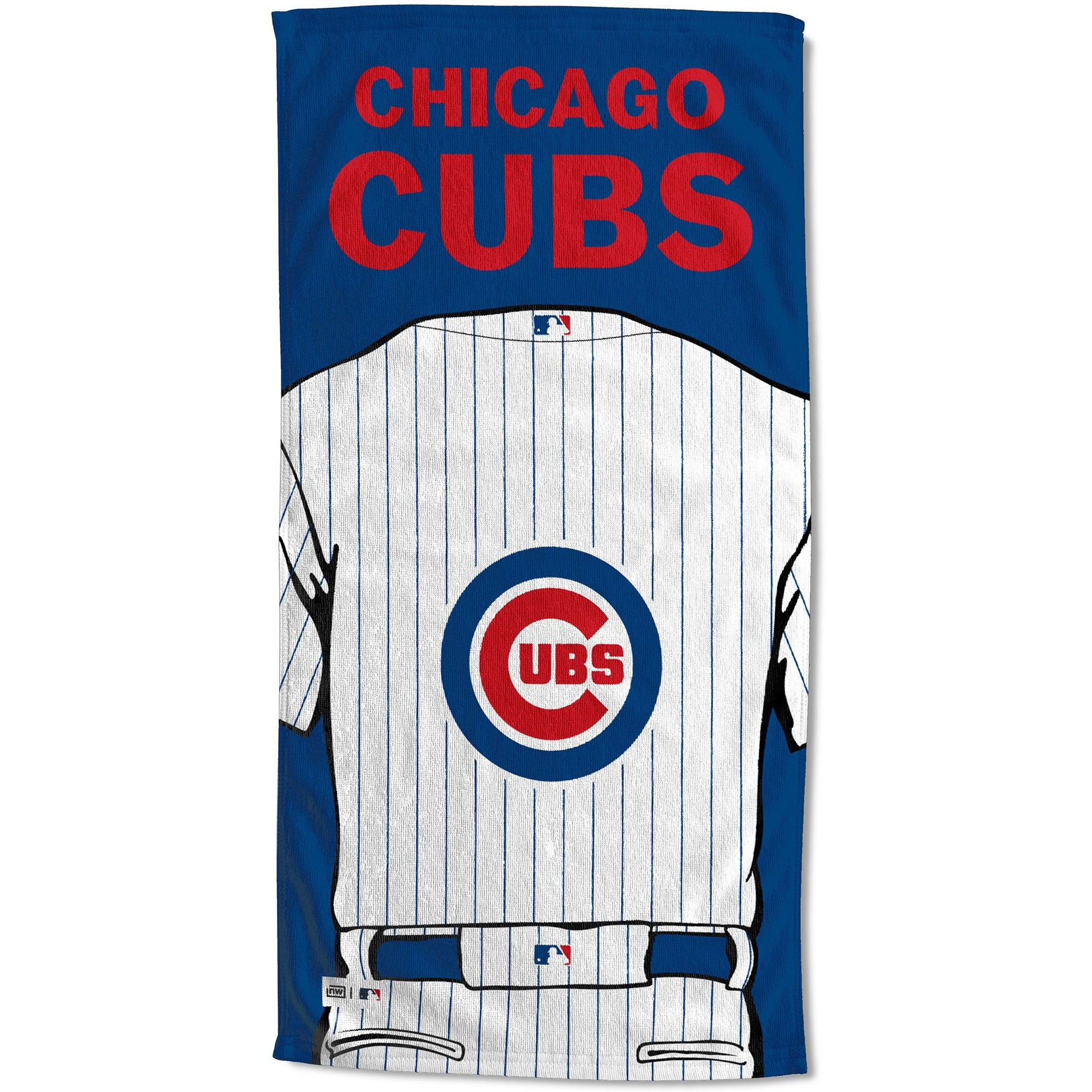 [Personalization Only] OFFICIAL MLB Jersey Personalized Beach Towel - Chicago Cubs