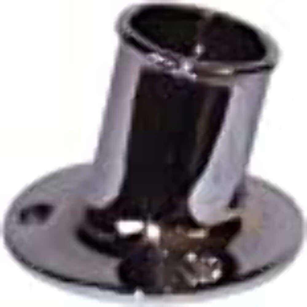 C.P. BRASS FLAGPOLE SOCKET  1-1/4'