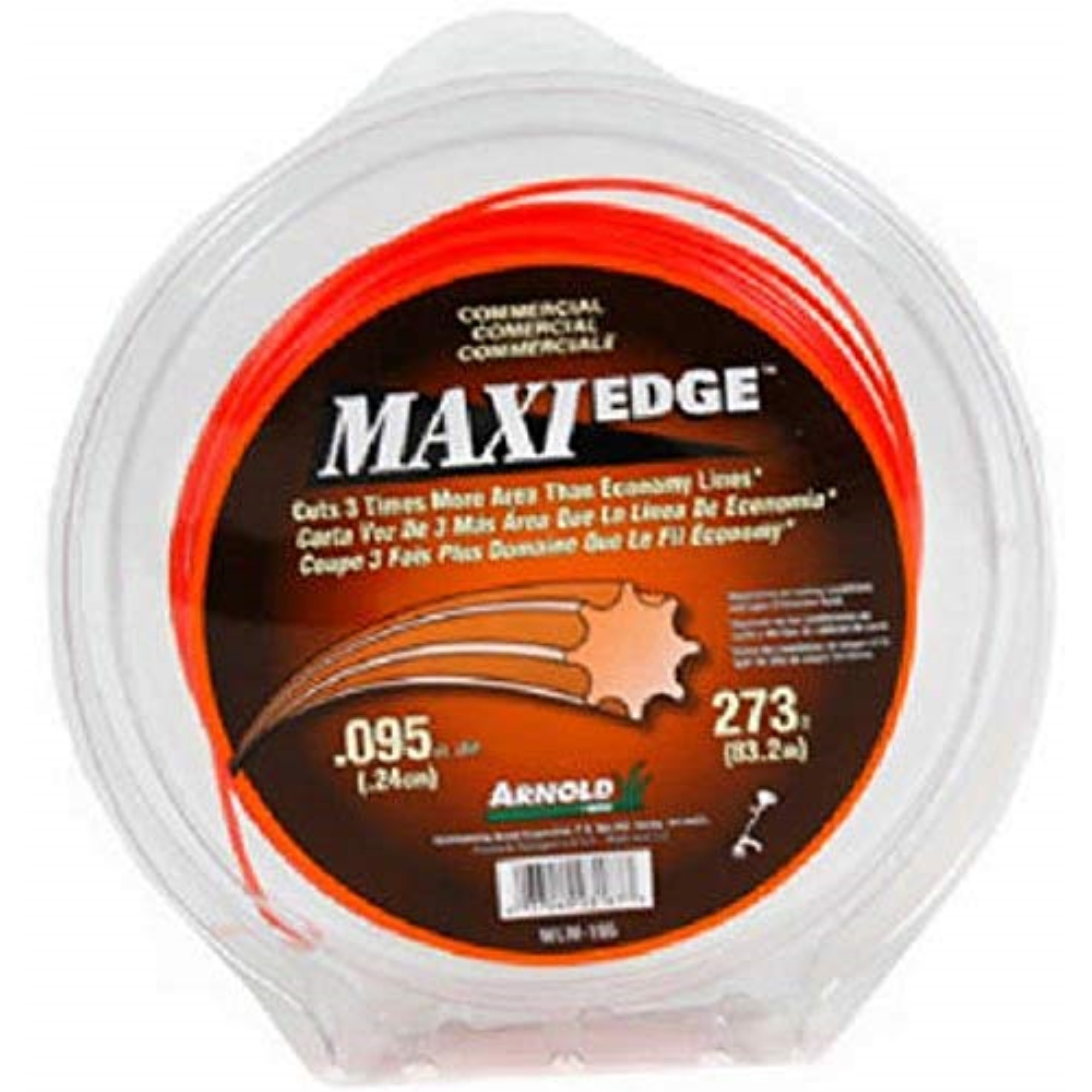 7003007 TRMMR LINE COM .095 200' Arnold Maxi Edge Commercial Grade .095 in. D X 200 ft. L Trimmer Line (Pack of 1)