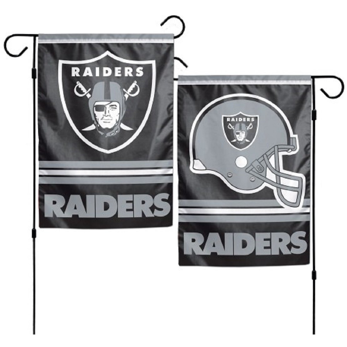 Las Vegas Raiders Flag 12x18 Garden Style 2 Sided