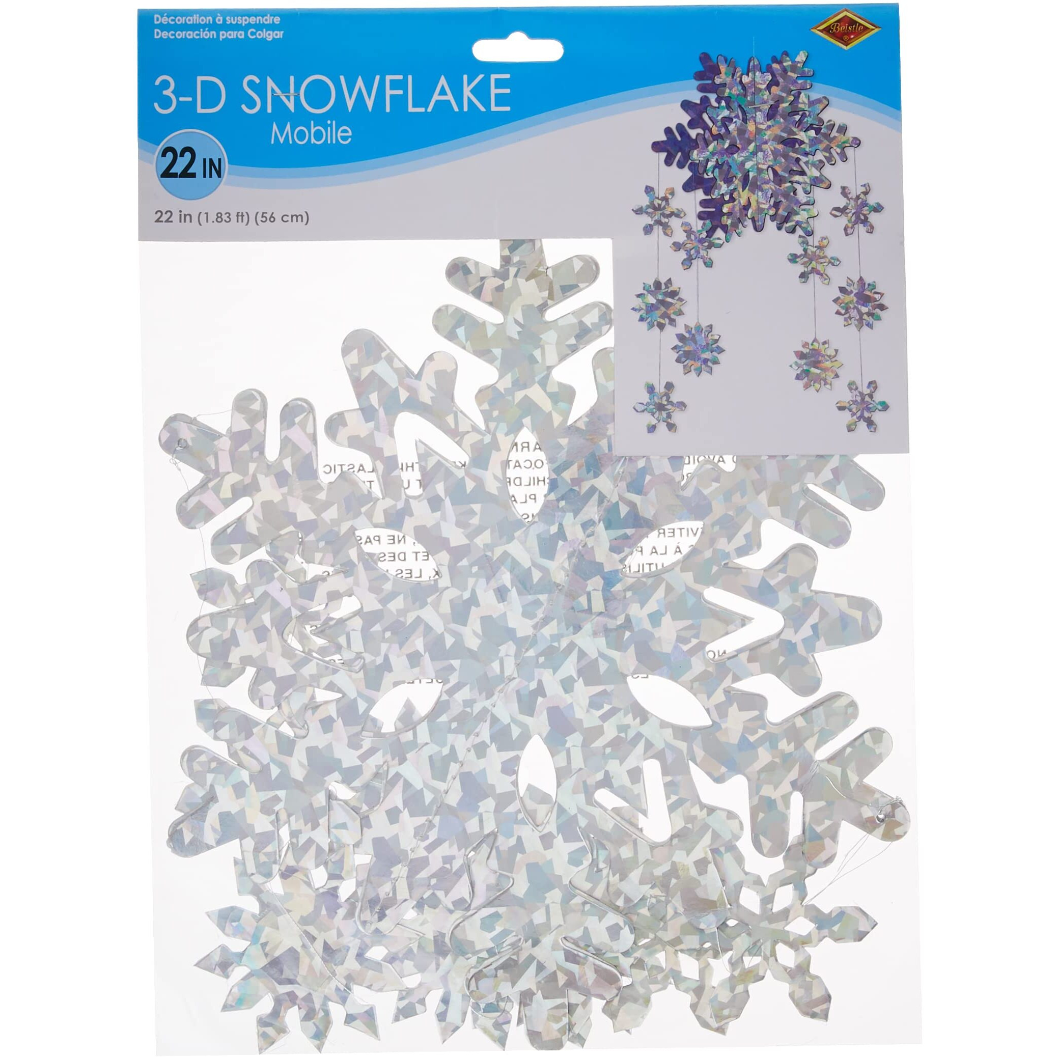 3-D Snowflake Mobile