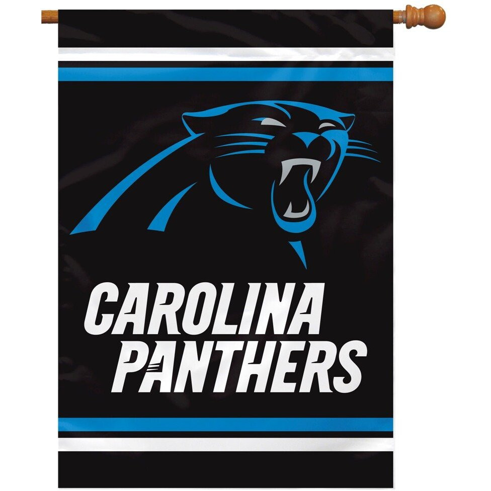 Carolina Panthers Banner 28x40 House Flag Style 2 Sided CO