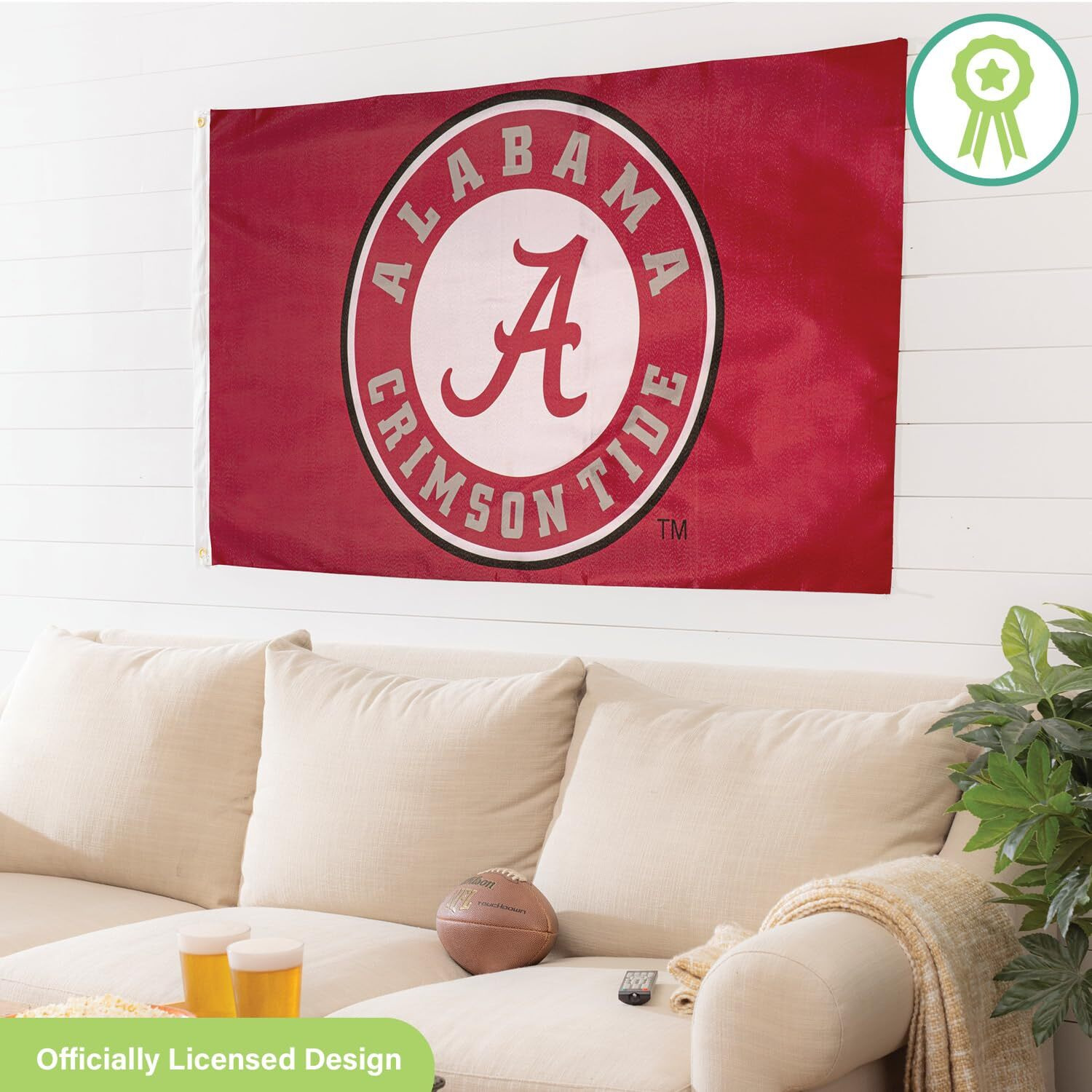 Alabama Crimson Tide Flag 3x5 Circle A Design
