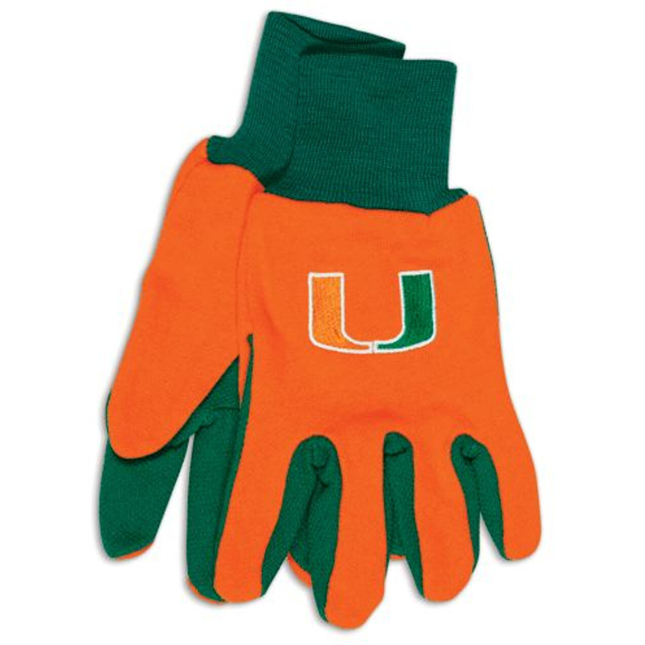 Miami Hurricanes Two Tone Gloves - Adult - Special Order