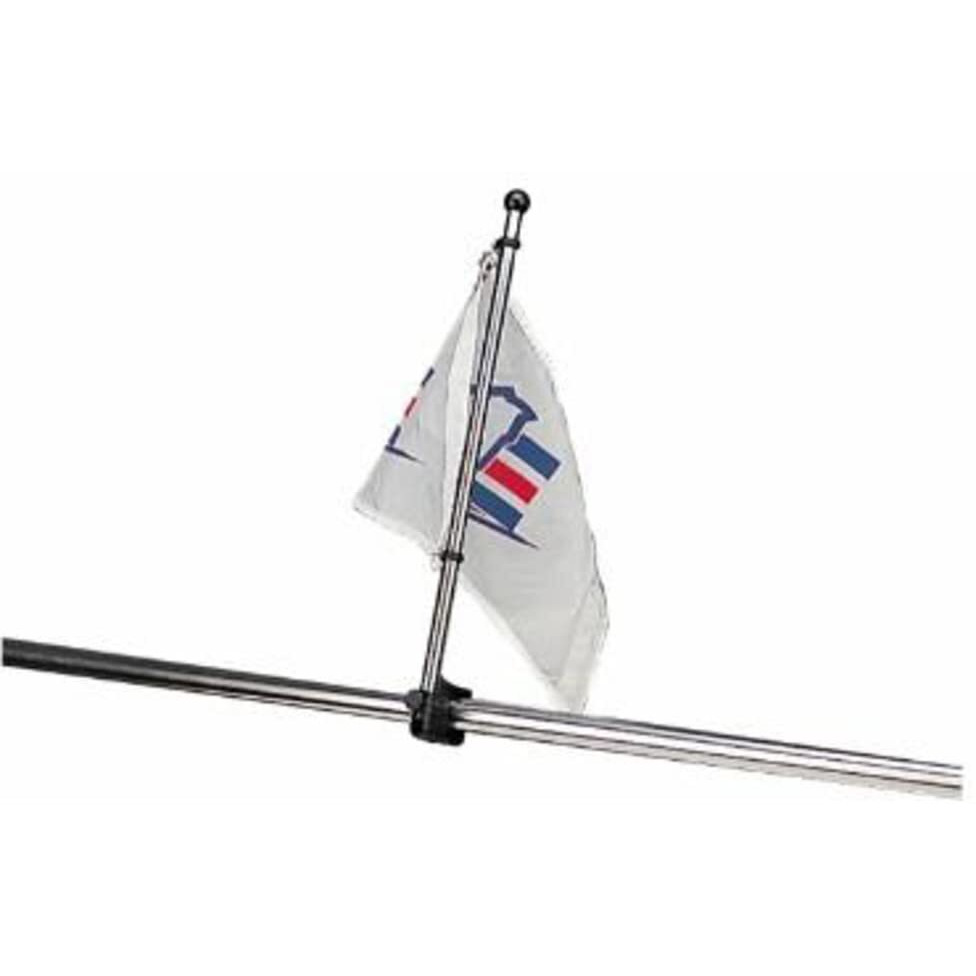 Sea-Dog 327122-1 Adjustable Rail Mount Flag Pole - 15-1/4"