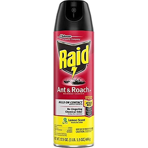 Raid Ant & Roach Killer Lemon Scent, 17.5 Ounce (Pack of 1)