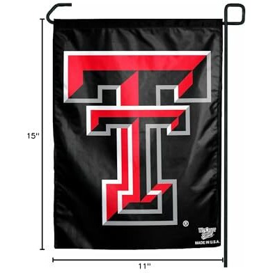 Texas Tech Red Raiders Flag 12x18 Garden Style 2 Sided