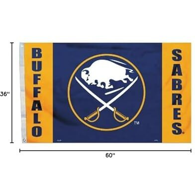Buffalo Sabres Flag 3x5 Banner Vintage CO
