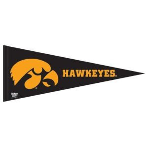 Iowa Hawkeyes Pennant 12x30 Premium Style