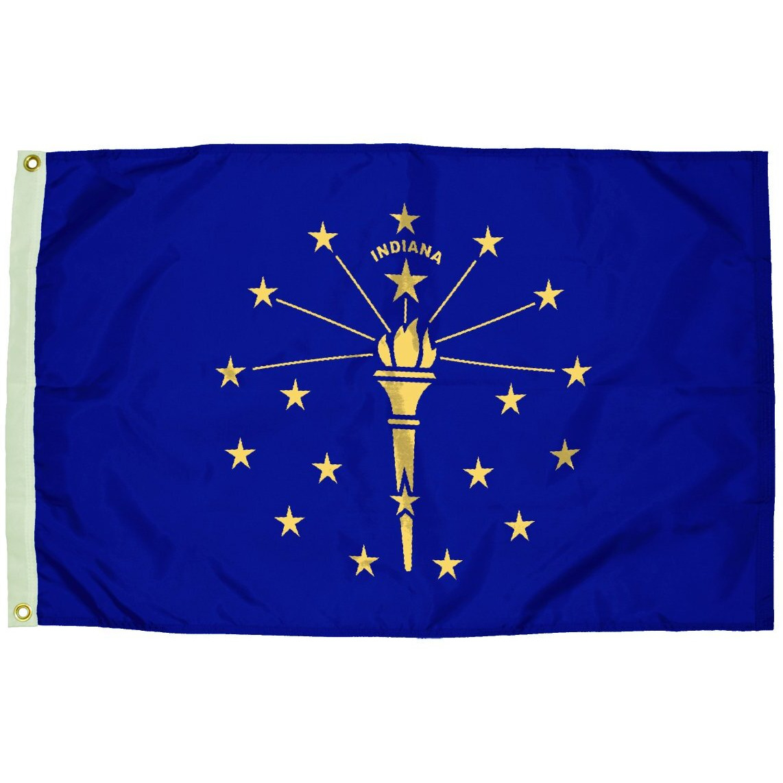 3X5 NYLON INDIANA FLAG HEADING &