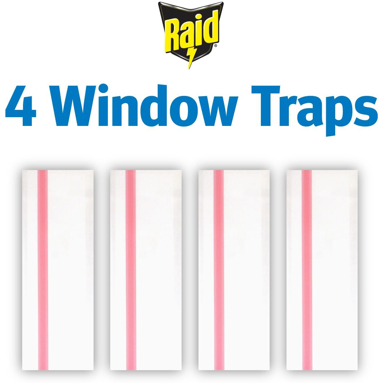 Raid Window Fly Traps, 4 Traps