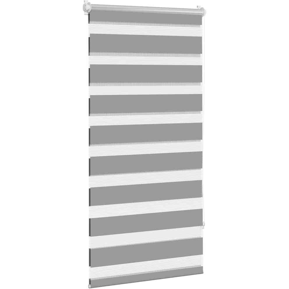 vidaXL Zebra blind 23.6&quotx47.2" Gray