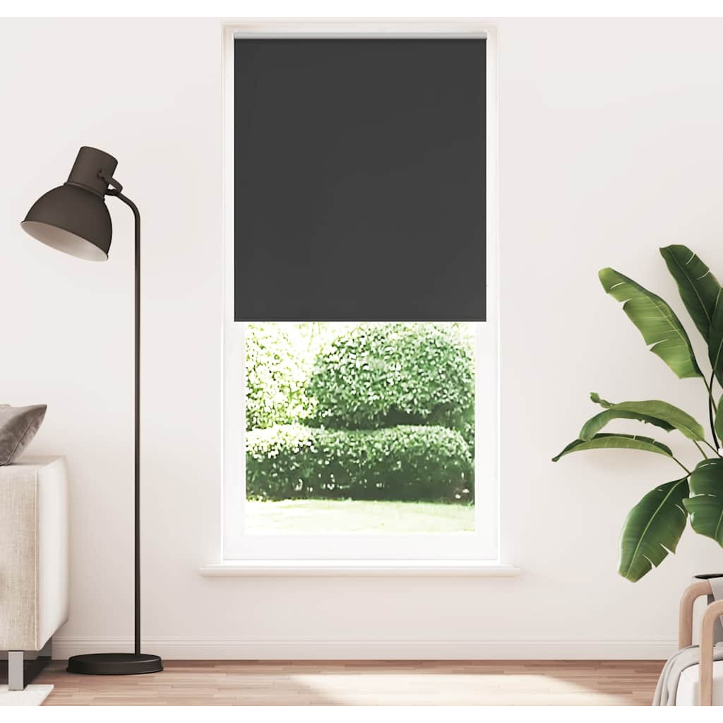 vidaXL Roller blind Blackout 31.5&quotx90.6" Black