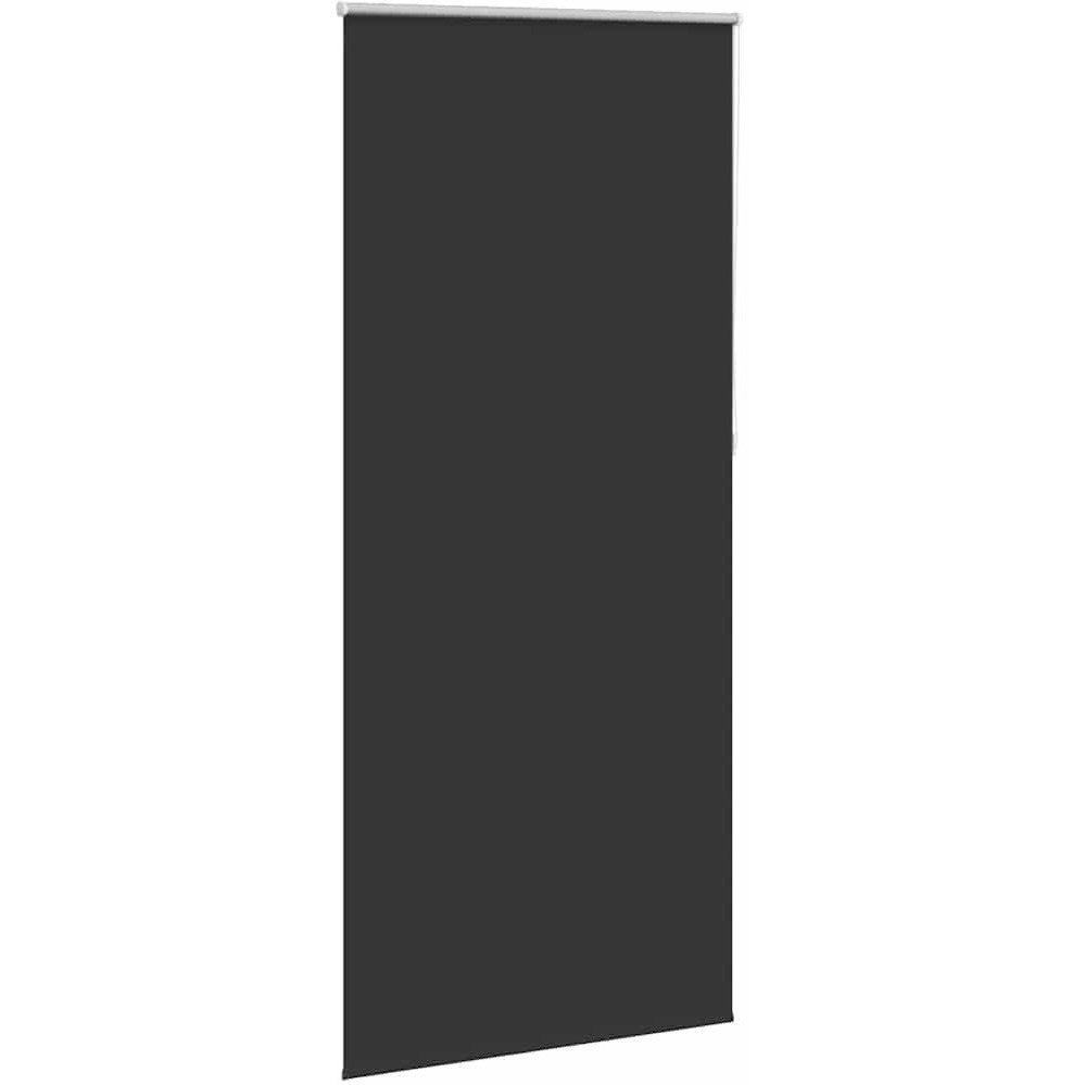 vidaXL Roller blind Blackout 39.4&quotx90.6" Black