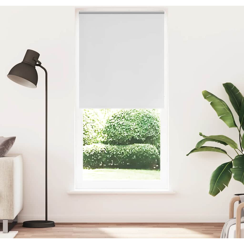 vidaXL Roller blind Blackout 39.4&quotx90.6" White