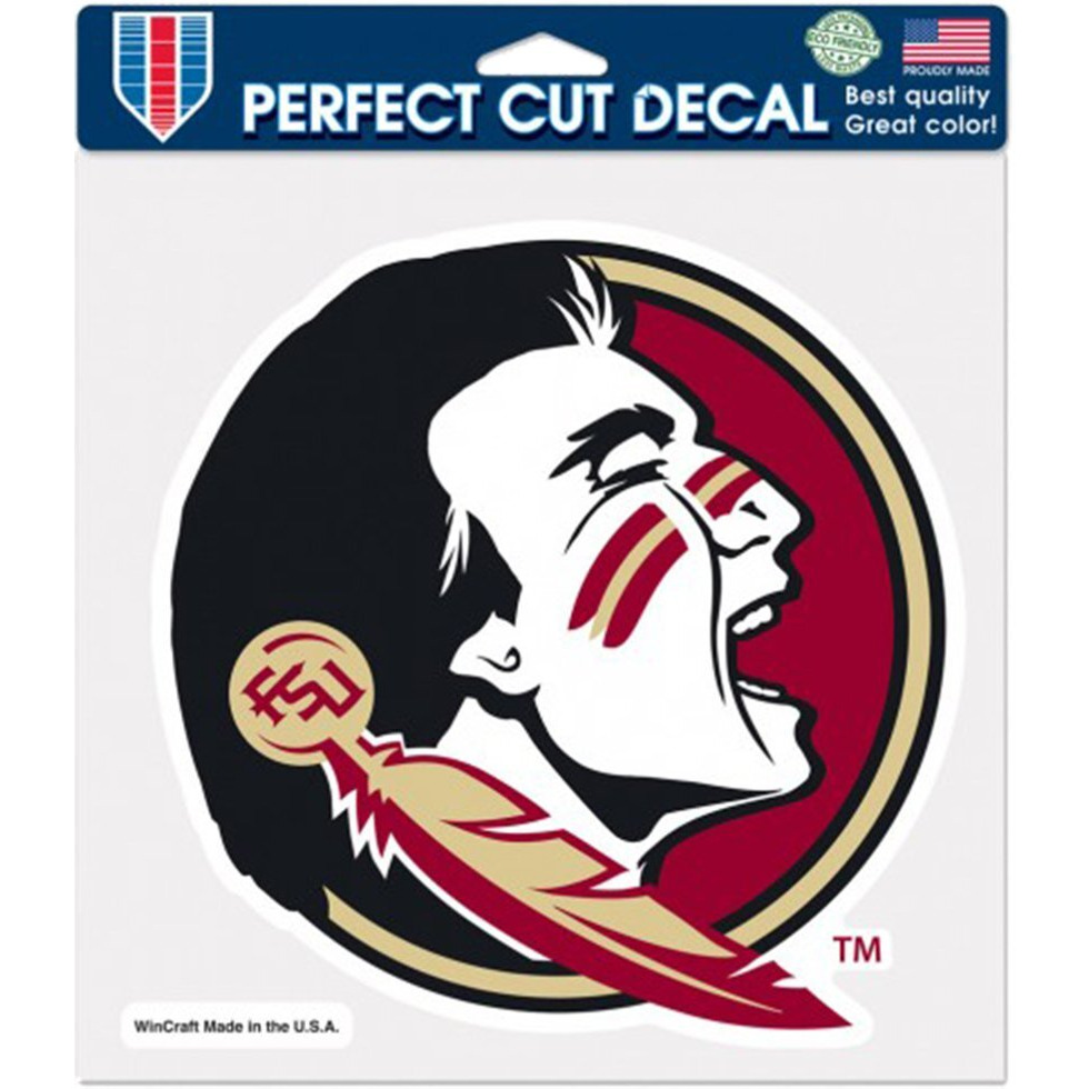 Florida State Seminoles Decal 8x8 Die Cut Color