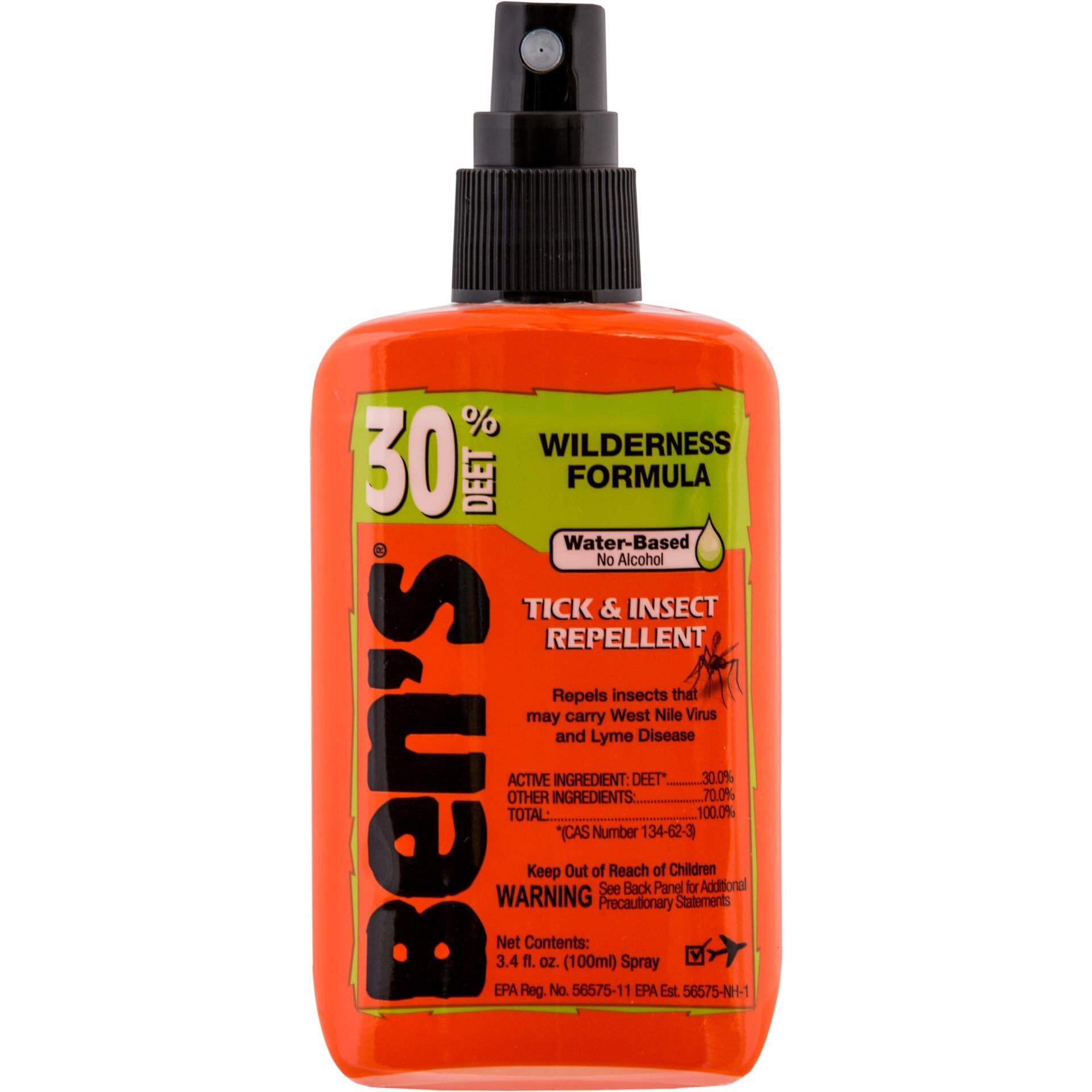 Ben's 30% DEET Mosquito, Tick and Insect Repellent, 3.4 Ounce Pump